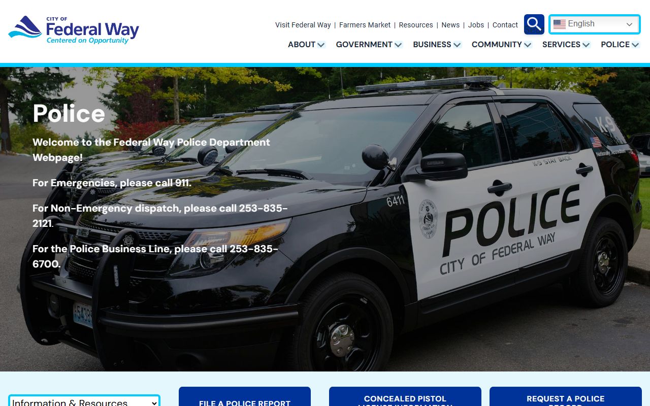 Federal Way Police Department jail mugshots arrest records