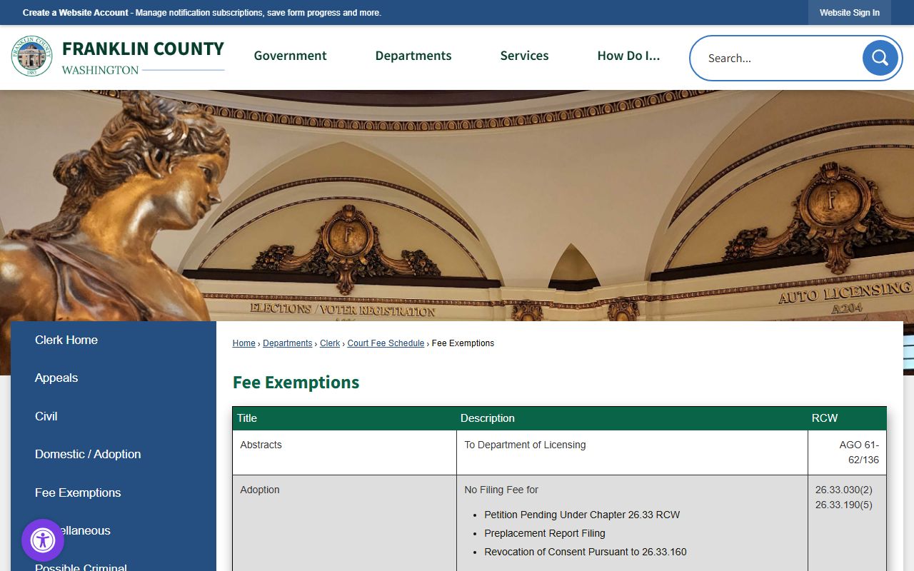 Franklin County Jail Mugshots public records request portal