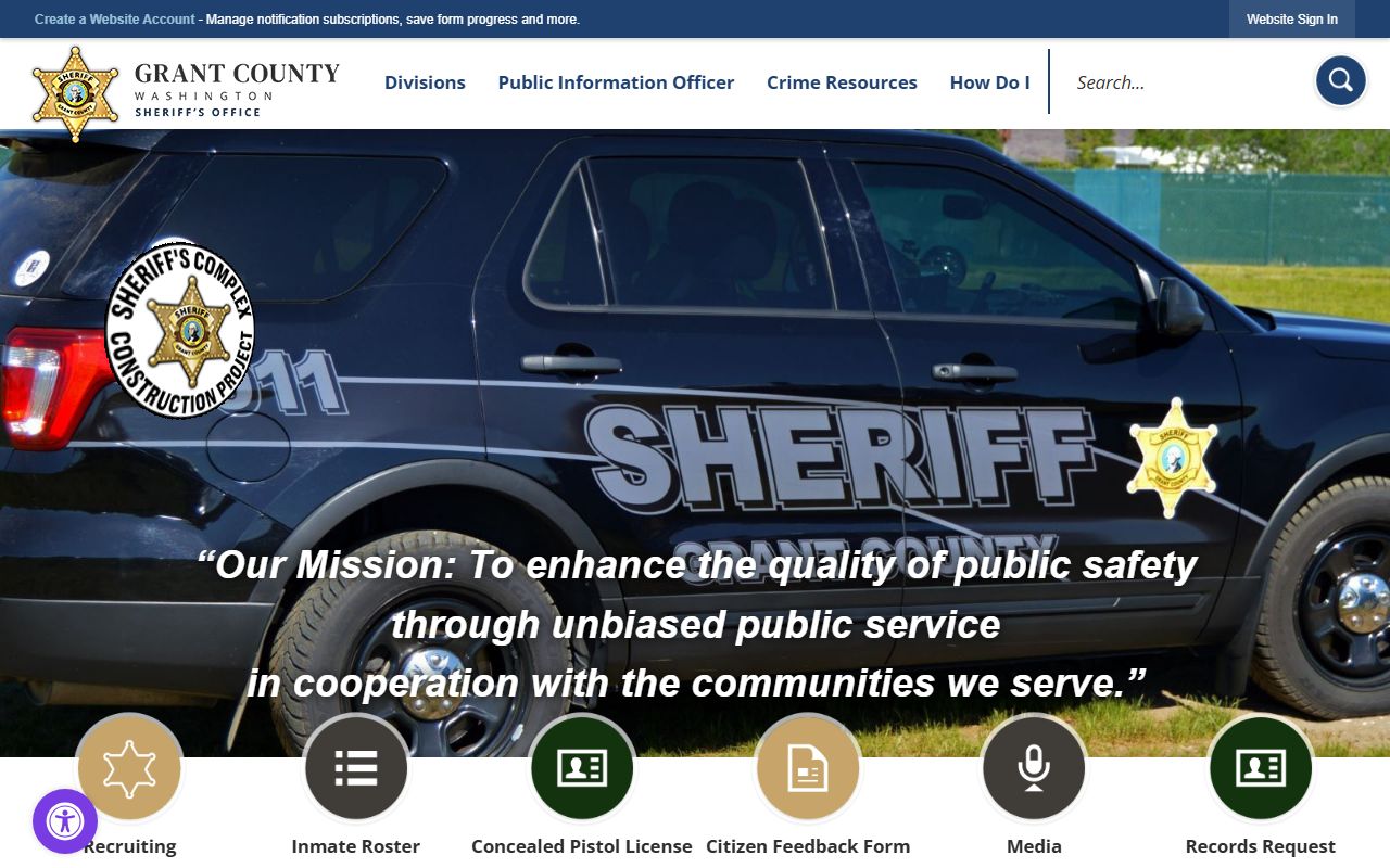 Grant County Jail Mugshots sheriff office Ephrata