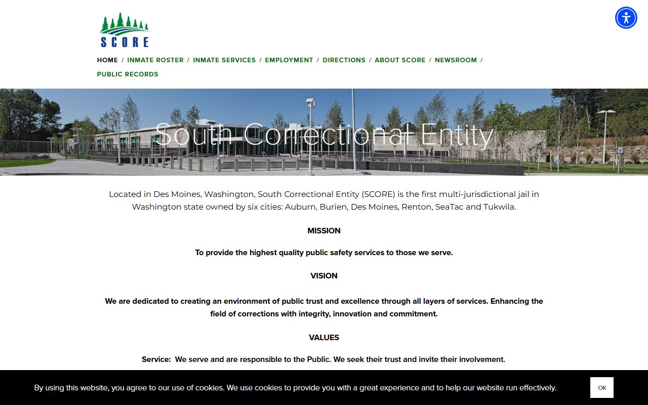 King County jail mugshots SCORE jail facility