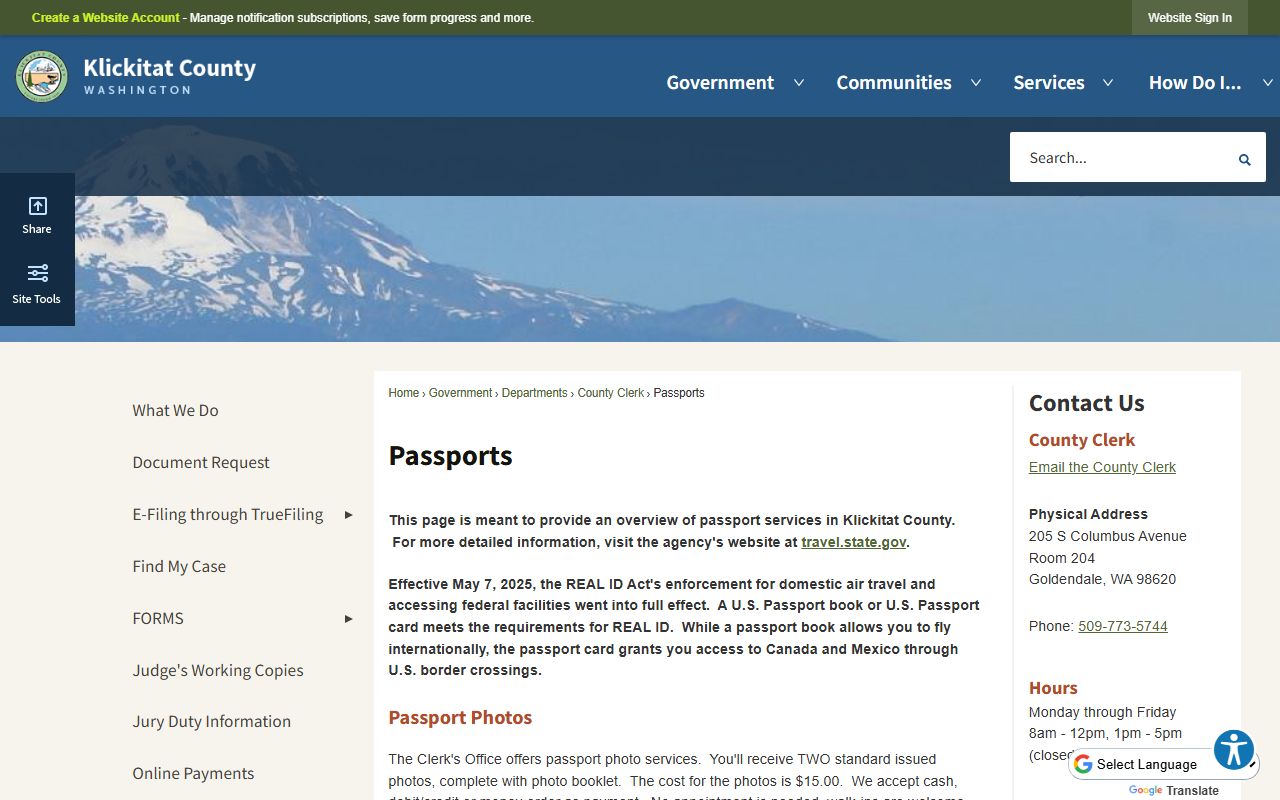 Klickitat County jail mugshots sheriff office