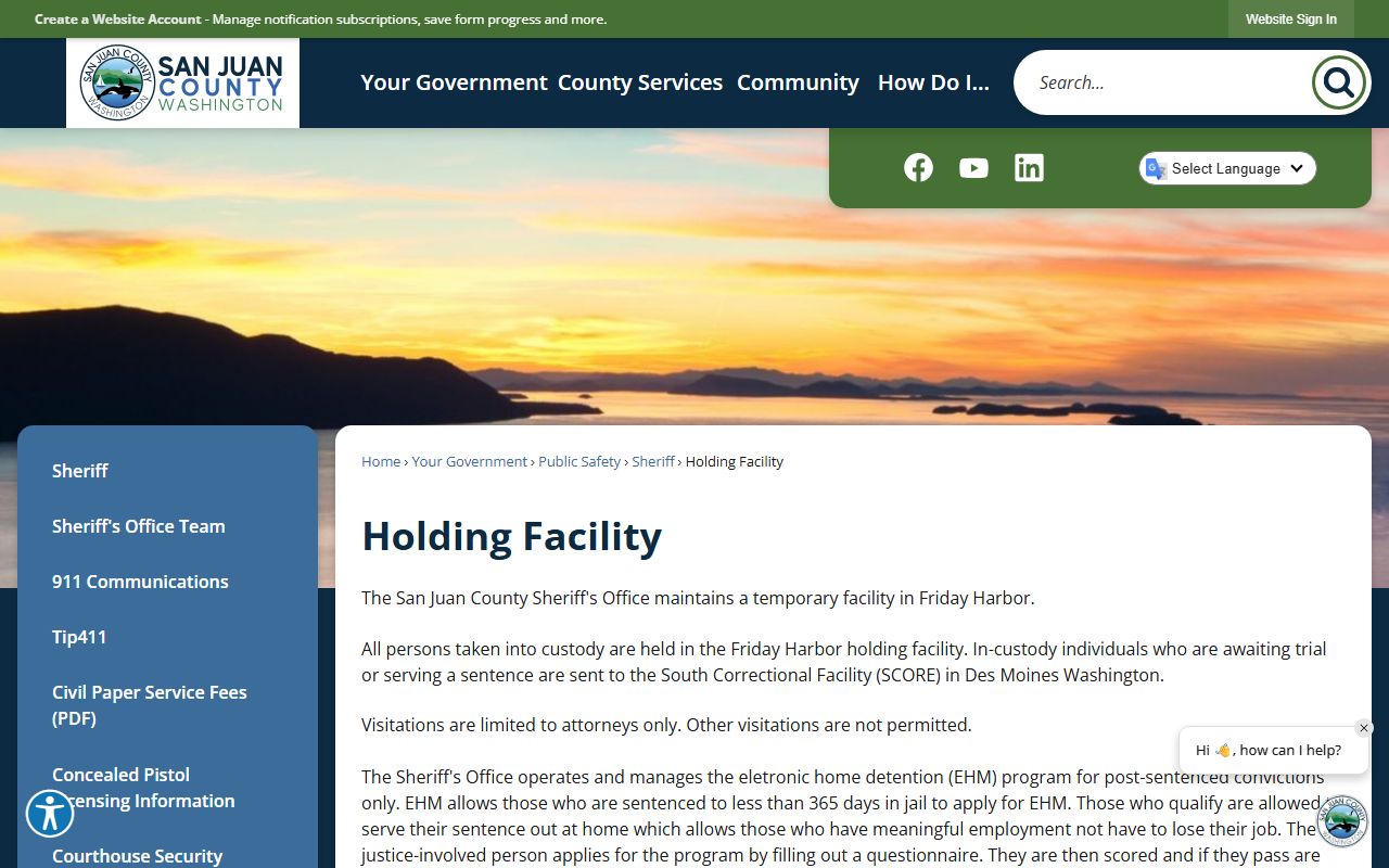 San Juan County jail mugshots holding facility