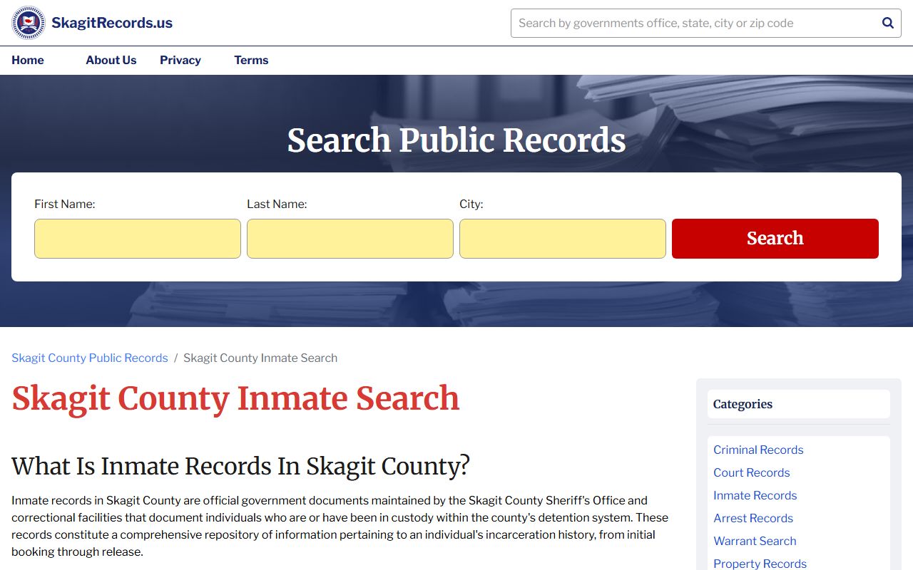Skagit County jail mugshots community justice center