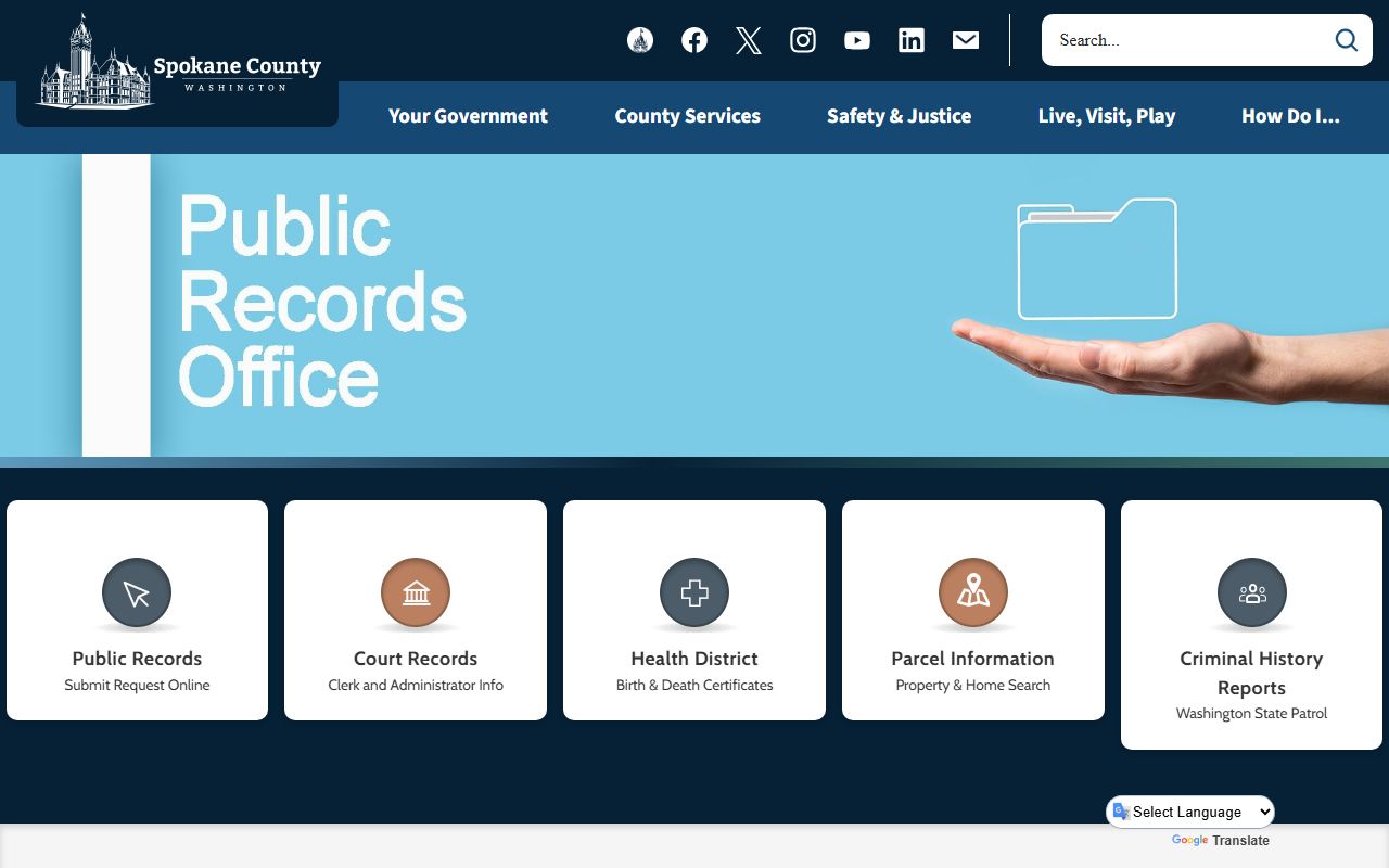 Spokane County jail mugshots public records portal