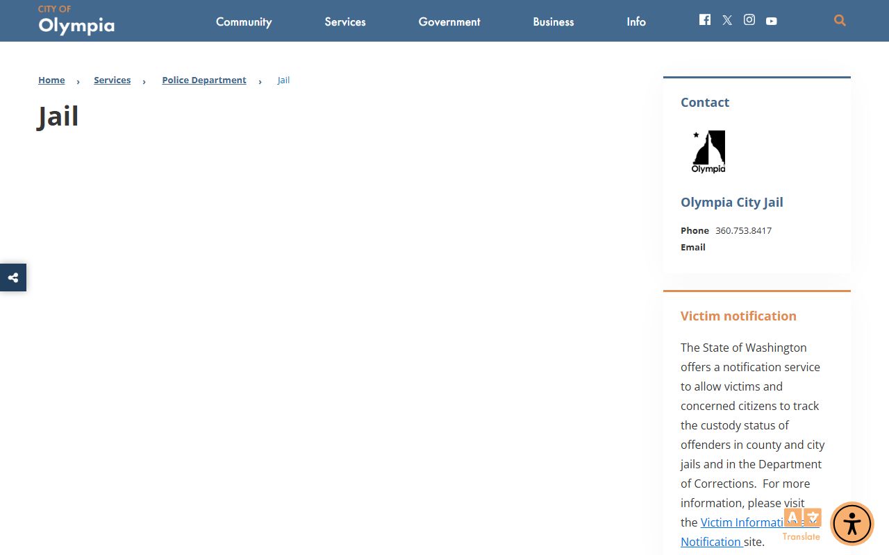 Thurston County jail mugshots Olympia police jail