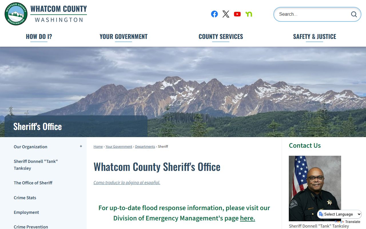 Whatcom County jail mugshots sheriff office page